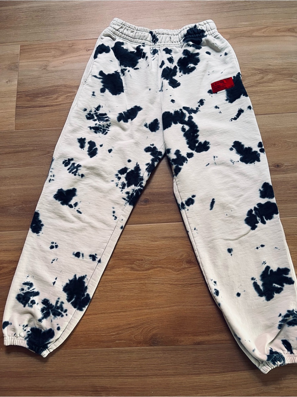 CHNGE University Cookies & Cream Tie Dye Sweatpants Small Organic Cotton Joggers